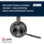 Imagem de Fone de ouvido Empresarial VOYAGER FOCUS 2, TEAMS ,USB-A COM BASE 213727-02