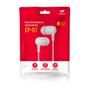 Imagem de Fone de Ouvido Estéreo C3Tech, Microfone Integrado, Intra Auricular, P2 3.5mm, Branco - EP-07WH