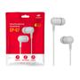 Imagem de Fone de Ouvido Estéreo C3Tech, Microfone Integrado, Intra Auricular, P2 3.5mm, Branco - EP-07WH