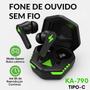 Imagem de Fone de Ouvido Gamer Bluetooth com Design Compacto e Som Profundo