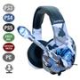 Imagem de Fone De Ouvido Gamer Over-Ear Gamer Com Luz Rgb Led Pc Games