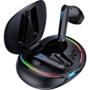 Imagem de Fone de Ouvido Gamer Quanta Eclipse QTAGE10 TWS RGB Bluetooth - Preto