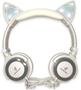 Imagem de Fone De Ouvido Gatinho Led Orelha Gato Infantil Headphone Luz Cabo P2