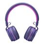Imagem de Fone de Ouvido Headphone Bluetooth com microfone no cabo Pulse PH217 Rosa/Roxo
