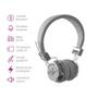 Imagem de Fone de ouvido Headphone Bluetooth Micro Sd Mp3 Rádio Fm Player B05 Cinza