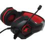 Imagem de Fone de Ouvido Headphone Gamer X-Soldado Scorpion Rgb Mic Articulado Infokit GH-X1000 Vermelho