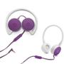 Imagem de Fone de Ouvido Headset Dobrável P2 Com Cabo Controle Microfone Ajuste de Volume Roxo HP - H2800