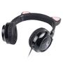 Imagem de Fone De Ouvido Headset Kitty Ear - Orelha De Gato Preto Com Microfone Cabo 1.2m Plug P2 Estereo P3 - Ke100p