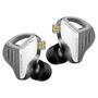 Imagem de Fone De Ouvido In-ear Kz Zvx Hi-Fi Preto Sem Microfone Com Retorno de Palco Original Com Nota Fiscal