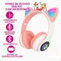 Imagem de Fone de Ouvido Infantil Bluetooth Rosa com LED