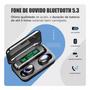 Imagem de Fone de Ouvido Intra Auricular Bluetooth com Case de Carregamento LED Digital Kapbom M9
