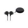Imagem de Fone De Ouvido Intra Auricular Com Borrachinha Fio de 1,2 Metros P2 3.2mm Acompanha Case Soft Display Preto Oex
