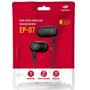 Imagem de Fone de Ouvido INTRA Auricular EP-07BK Preto C3 TECH