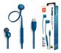 Imagem de Fone De Ouvido JBL Com Fio Tune 310c Usb-c Jbl Azul