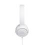 Imagem de Fone de Ouvido JBL Tune 500 Branco Pure Bass Com Microfone Controle p/ Músicas Ligações Android iOS