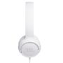 Imagem de Fone de ouvido JBL TUNE 500 supra-auriculares com fio Branco
