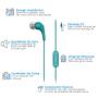 Imagem de Fone De Ouvido Motorola Earbuds 2-S com Microfone Conexão P2 - Turquesa