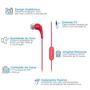 Imagem de Fone De Ouvido Motorola Earbuds 2-S com Microfone - vermelho