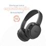 Imagem de Fone de ouvido on-ear sem fio bluetooth 5.3 preto aerjoy - geonav