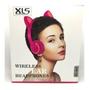 Imagem de Fone de Ouvido Orelha de Gatinha com 7 cores LED Headphone Bluetooth P2 - Xls