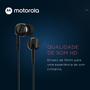 Imagem de Fone De Ouvido Original Motorola Earbuds 105, Anti Ruido Com Microfone - Preto