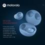 Imagem de Fone De Ouvido Original Motorola Moto Buds 250 6H de Reprodução Bluetooth 5.0 - Azul