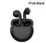 Imagem de Fone De Ouvido Pro 6 Intra-Auricular Pro6 TWS Sem Fio Bluetooth Para IOS e Android