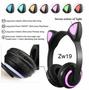 Imagem de Fone de Ouvido Sem Fio com Led Headphone Bluetooth Gatinho - EIYO