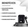 Imagem de Fone de Ouvido Sem Fio Earbuds HRebos Wireless Para Celular Notebook Android IOS Microfone Cancelamento de Ruído Preto