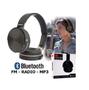 Imagem de Fone de Ouvido Sem Fio Headset Com Bluetooth EVEREST Modelo 950 Rádio FM Wireless On-Ear Dobrável