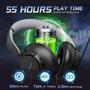 Imagem de Fone de Ouvido Sem Fio IOAABEWN para Jogos PS5/PS4 com Microfone - 55H de Bateria