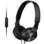 Imagem de Fone de Ouvido Sony MDR ZX310APBZ c/ Microfone e Cabo 1.2m - Preto