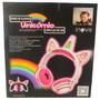 Imagem de Fone de Ouvido Unicórnio Infantil Com Luzes de Led Cor Rosa Original - Inova