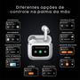 Imagem de Fone De Ouvidos Sem Fio, Bluetooth com Visor Touch e Som Espacial IOS/Android - TWS