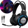 Imagem de Fone Gamer Com Microfone e Iluminacao Fone de Ouvido Para PC Computador PS4 PS5 Xbox Onistek