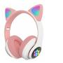 Imagem de Fone Gatinho Led Bluetooth Wireless Dobrável - Wirelless Earphone