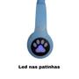 Imagem de Fone gatinho sem fio altomex B19 cor azul fone sem fio fone fone para crianças cat fone cat ear fone preto fone infantil