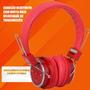 Imagem de Fone Headphone Bluetooth Universal FM SD P2 MP3 B05 Vermelho