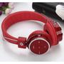 Imagem de Fone Headphone Bluetooth Universal FM SD P2 MP3 B05 Vermelho