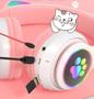 Imagem de Fone Headset de Gatinho Bluetooth Orelha De Gato Luz Led - HEADSET