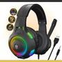 Imagem de Fone Headset Gamer C/ Luz Led P/ Celular Cor Preto Cor da luz Rainbow