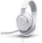 Imagem de Fone Headset Gamer JBL Quantum 100 P2 Branco Com Ajuste Regulável e Microfone Removível