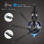 Imagem de Fone headset gamer led p3/2p2 usb para led azul 50mm onikuma