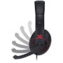 Imagem de Fone headset gamer v blade ii p2 estéreo com microfone retrátil e ajuste de haste - preto com vermelho