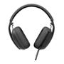 Imagem de Fone headset logitech sem fio zone vibe 100 grafite 981-001214