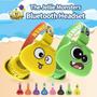Imagem de Fone Infantil Design Monstrinho Bluetooth Ou Com Fio Cores