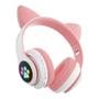 Imagem de Fone Orelha De Gato Headphone Gatinho Com Led Fone Bluetooth - Azul - ALTERNADOS