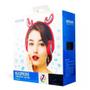 Imagem de Fone ouvido bluethooth s/fio rena c/led hf-c241bt rosa