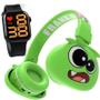 Imagem de Fone Ouvido Bluetooth Infantil Monster + Relogio Led Digital