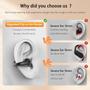 Imagem de Fones de Ouvido Bluetooth 5.3 Boytond Open Ear - Sem Fio com Microfone